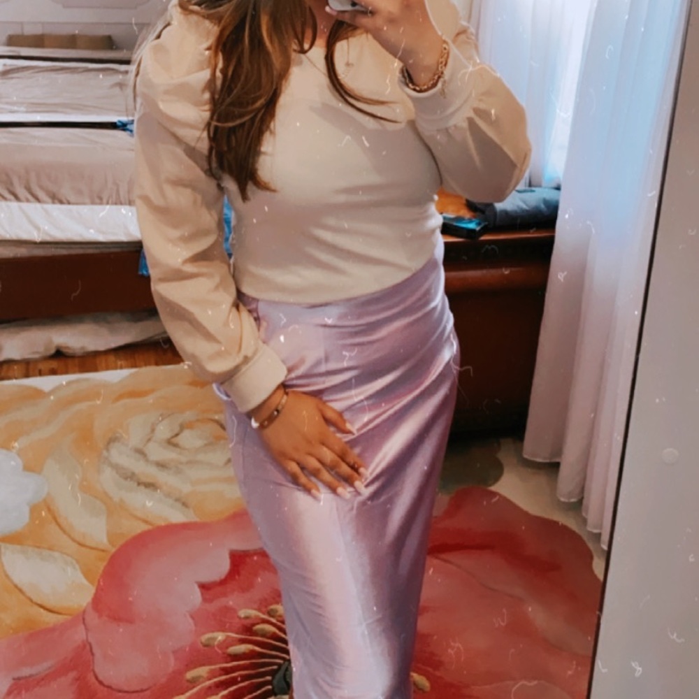 Satin Silk Skirt
